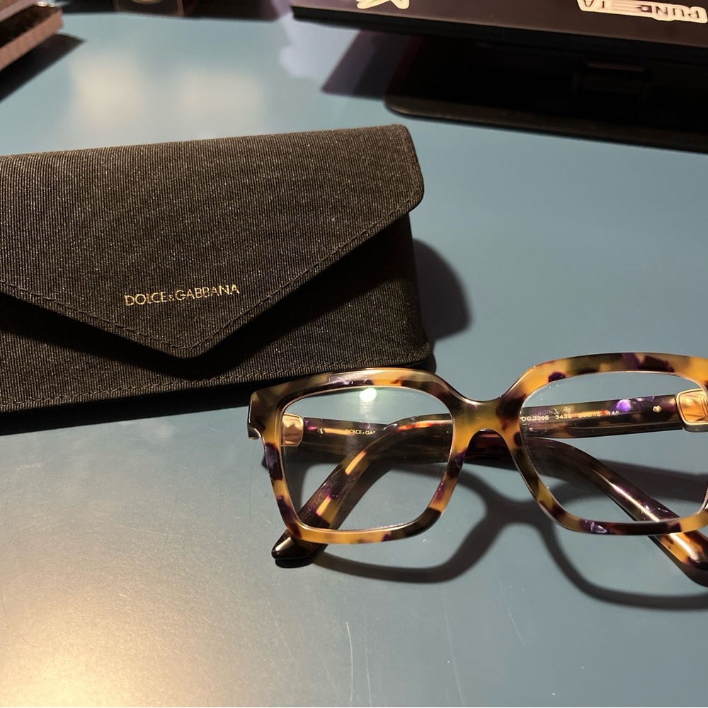 Dolce & Gabbana Brown Tortoiseshell Glasses